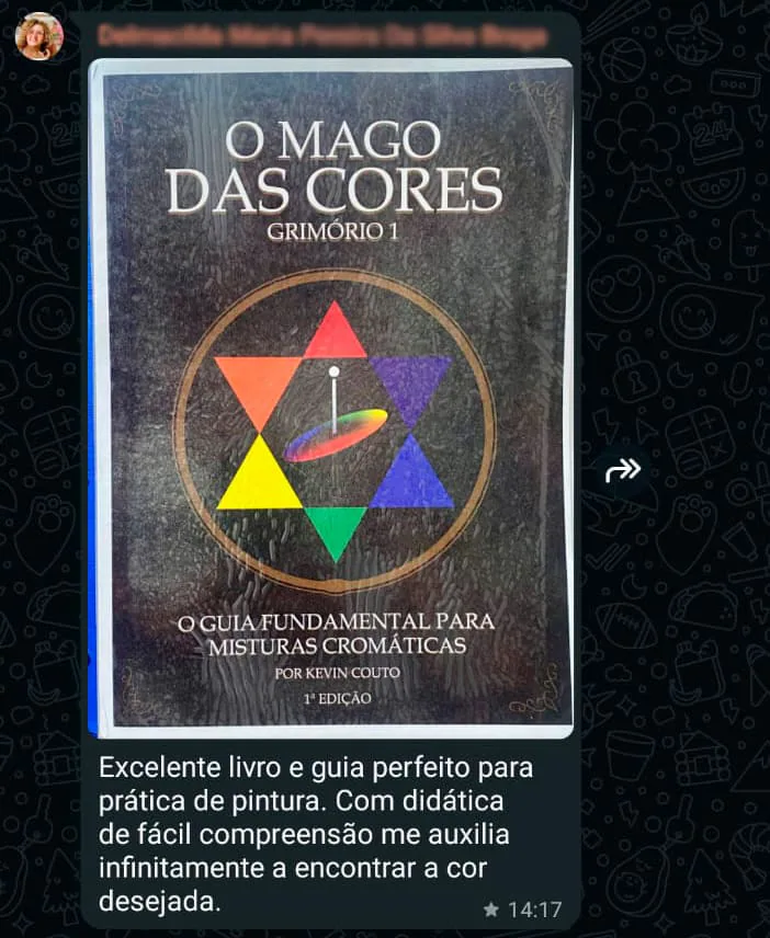 Depoimento de leitor do livro O Mago das Cores 2