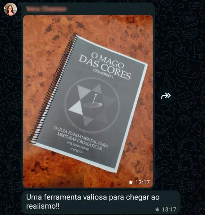 Depoimento de leitor do livro O Mago das Cores 4
