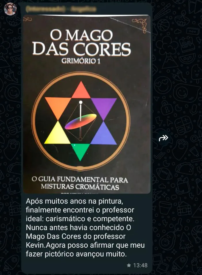 Depoimento de leitor do livro O Mago das Cores 5